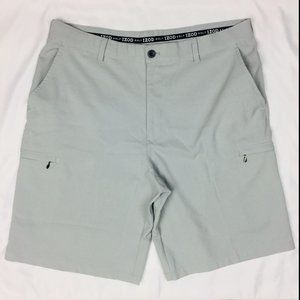 Izod Golf Mens Cargo Shorts Size 36 Gray Active